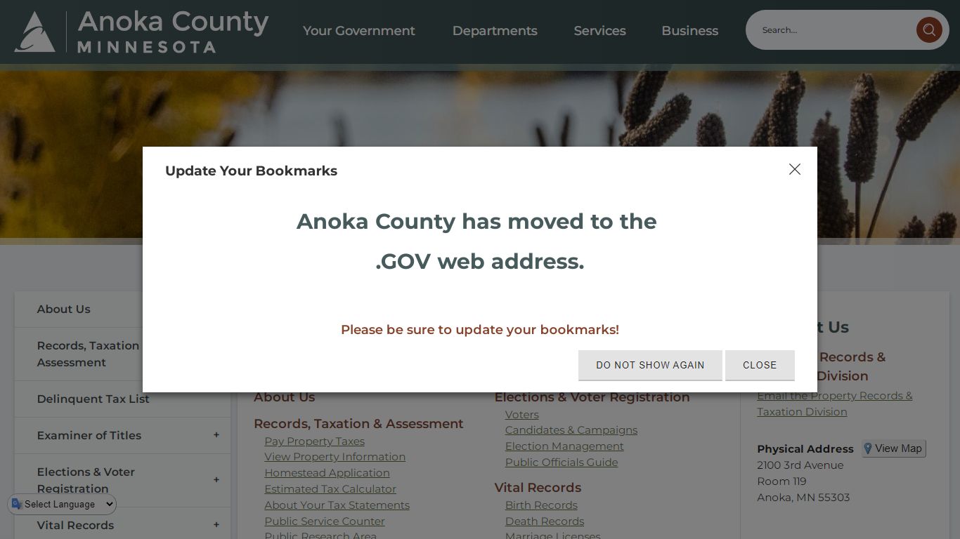 Property Records & Taxation Division | Anoka County, MN ...